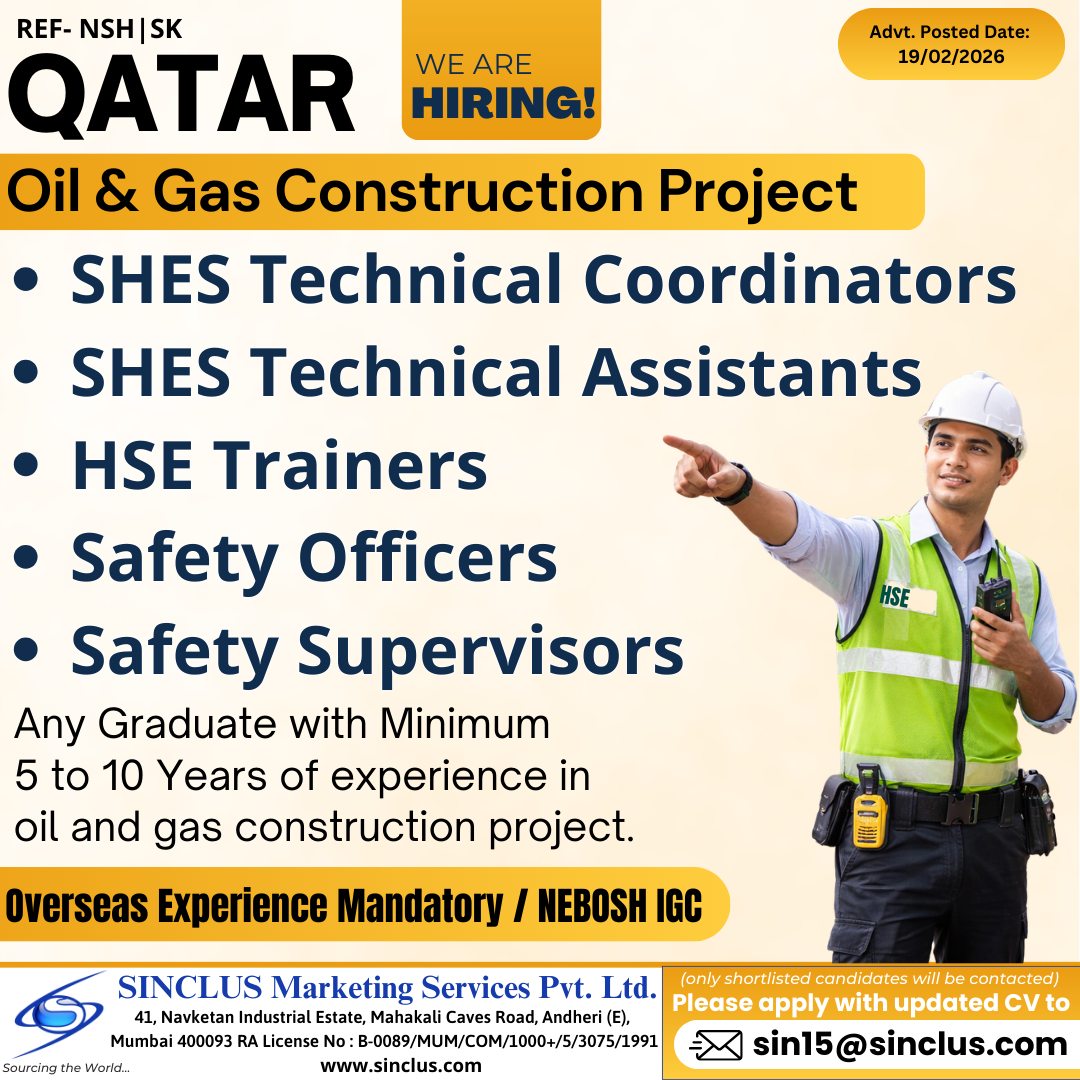 Urgent Hiring for Qatar