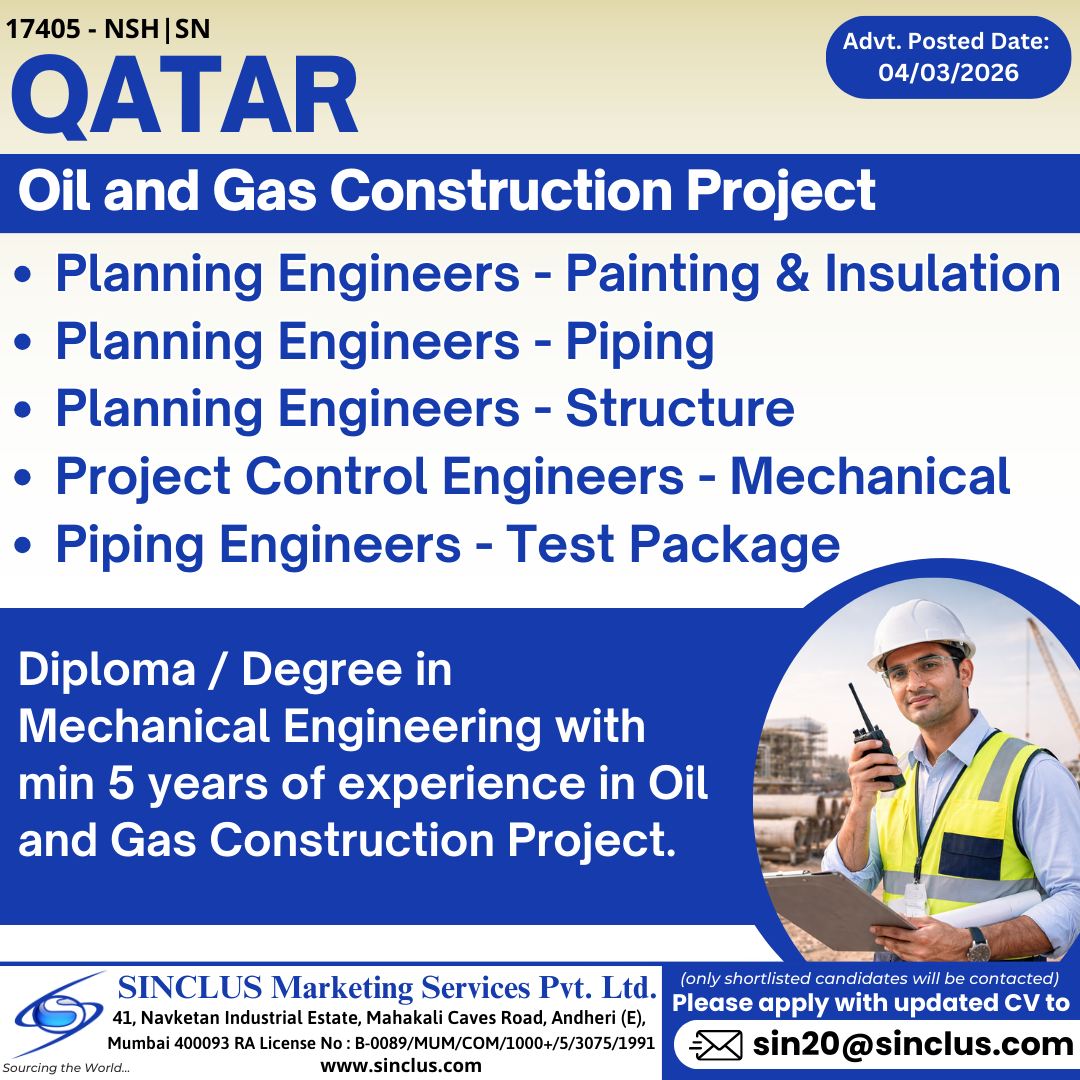 Urgent Hiring for Qatar