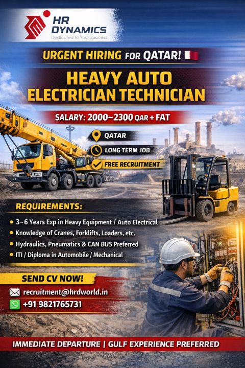 Urgent Hiring for Qatar