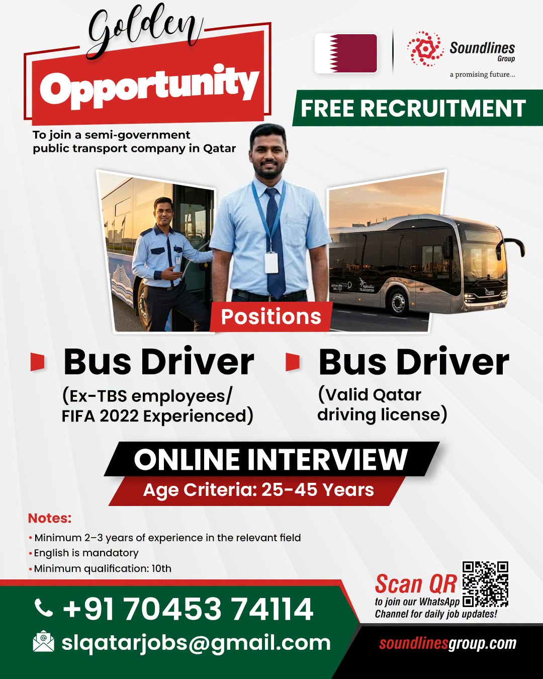 Urgent Hiring for Qatar
