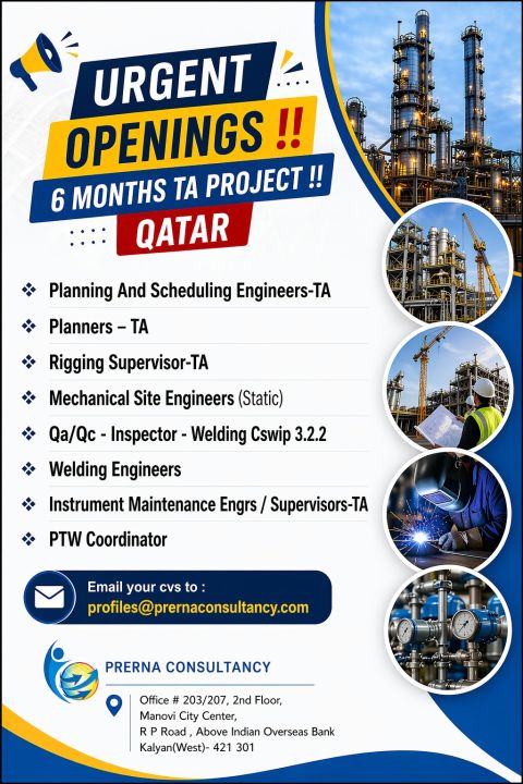 Urgent Hiring for Qatar