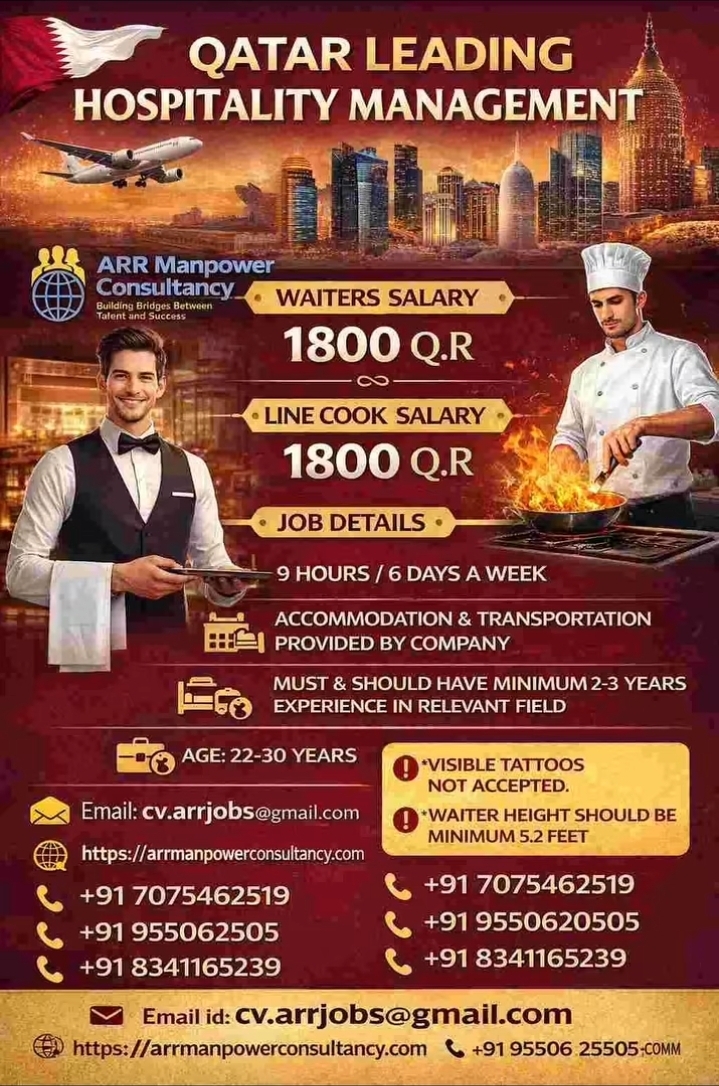 Urgent Hiring for Qatar