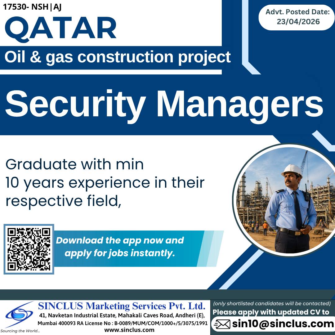 Urgent Hiring for Qatar