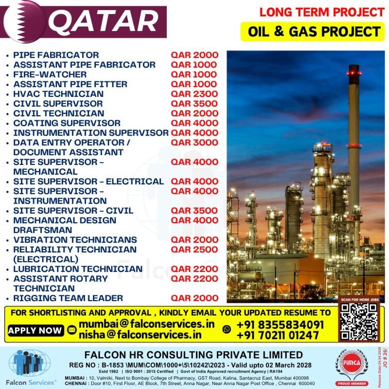 Urgent Hiring for Qatar