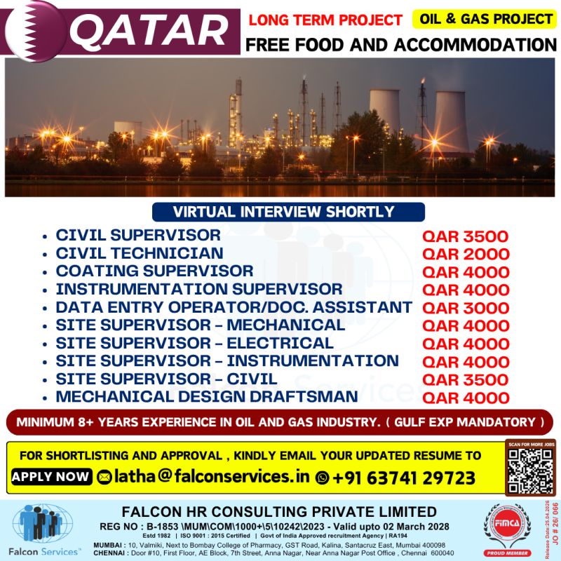 Urgent Hiring for Qatar