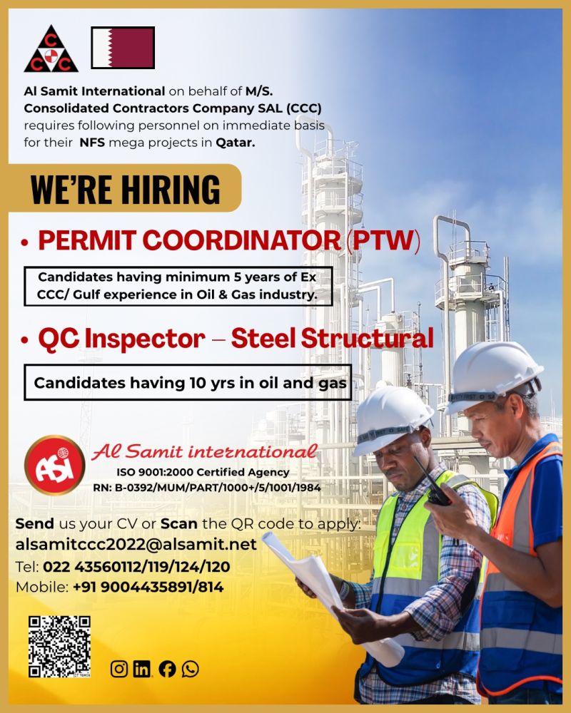 Urgent Hiring for Qatar