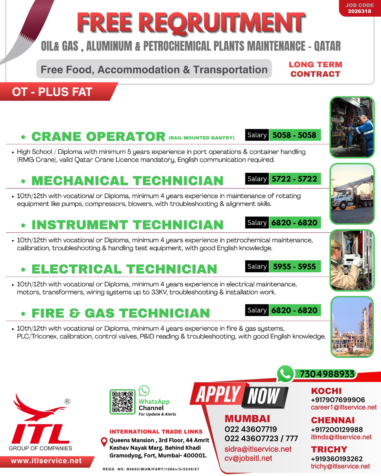Urgent Hiring for Qatar