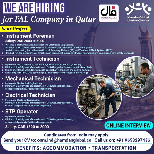 Urgent Hiring for Qatar