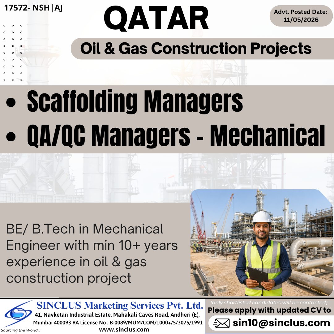 Urgent Hiring for Qatar