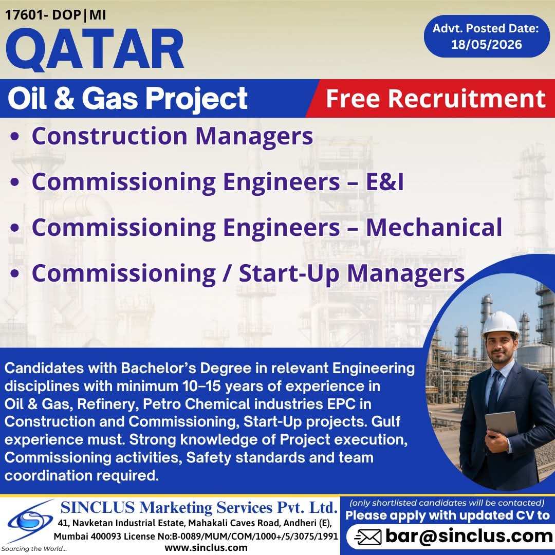 Urgent Hiring for Qatar