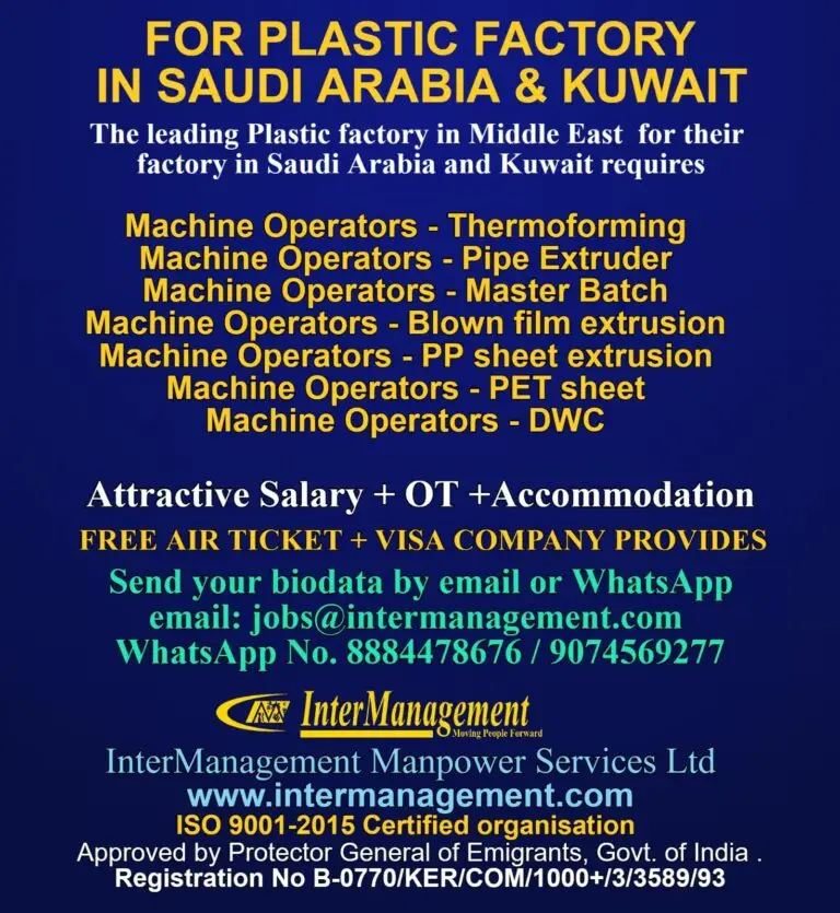 Urgent Hiring for Saudi Arabia & Kuwait