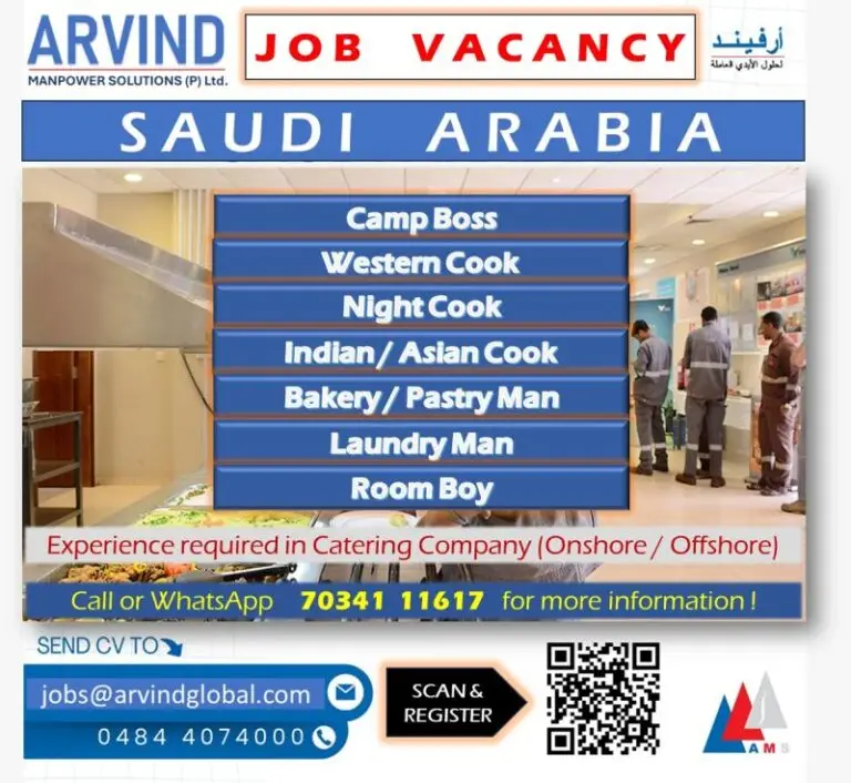 Urgent Hiring for Saudi Arabia