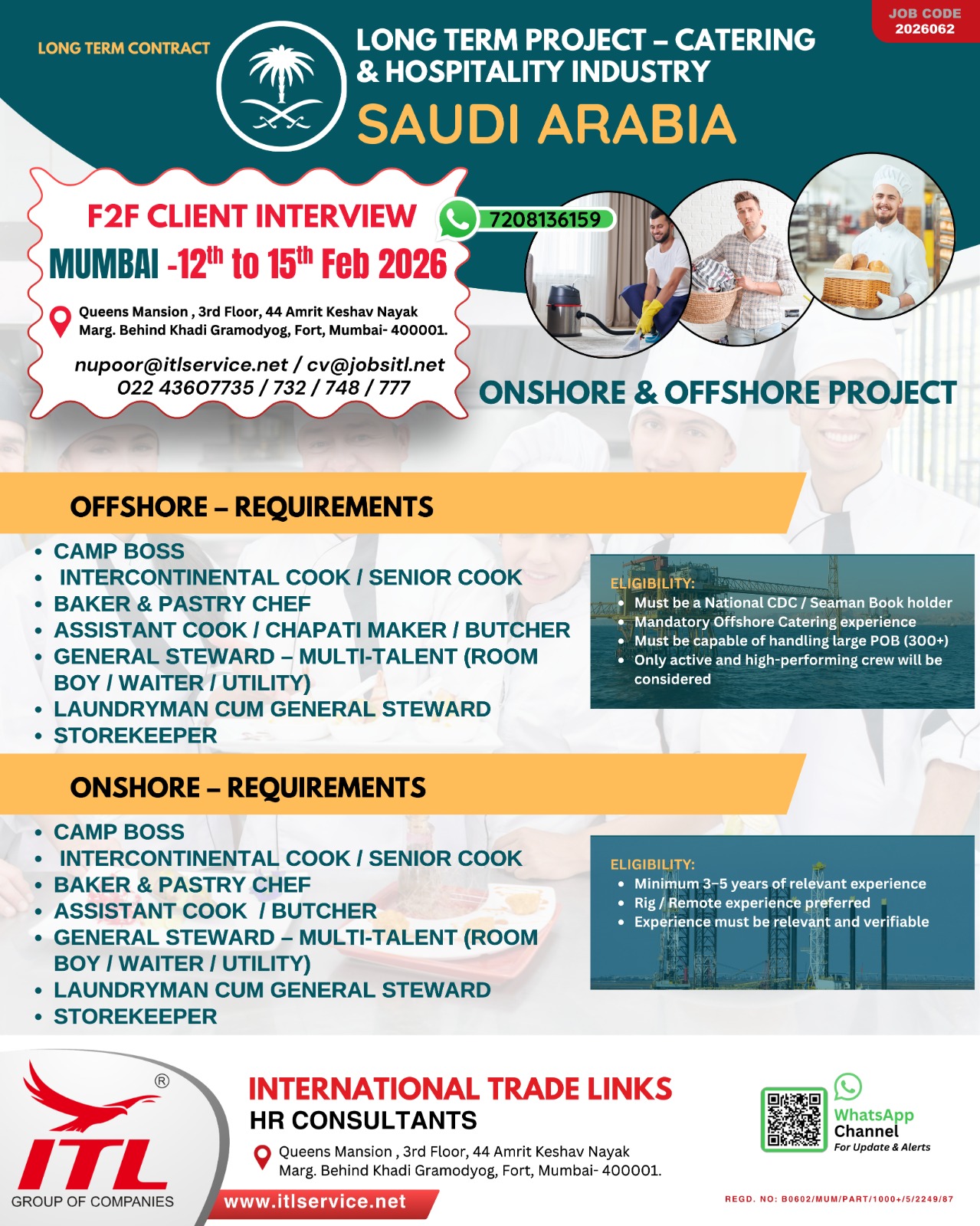 Urgent Hiring for Saudi Arabia