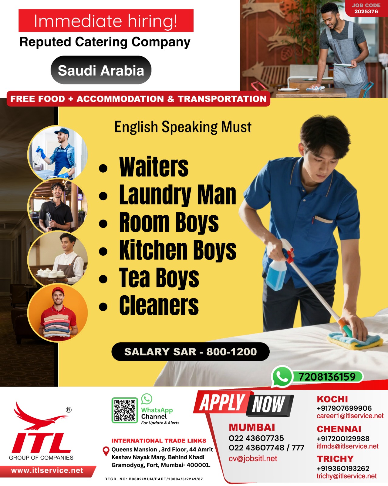 Urgent Hiring for Saudi Arabia