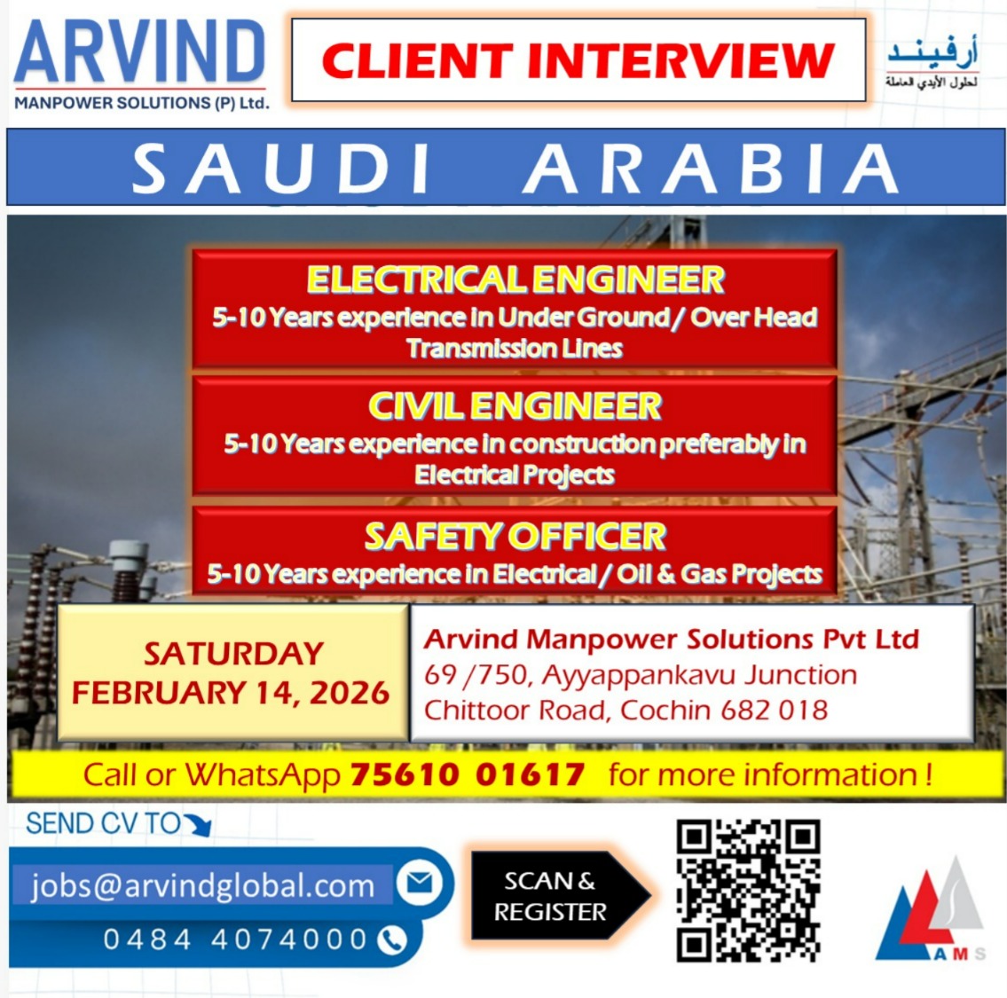 Urgent Hiring for Saudi Arabia