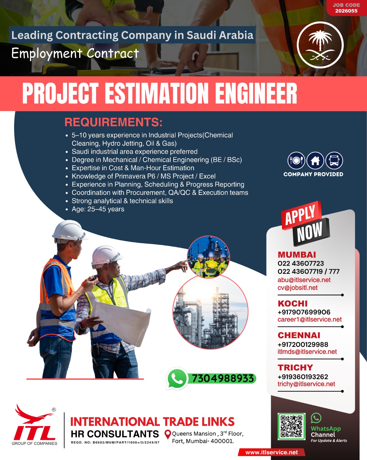 Urgent Hiring for Saudi Arabia