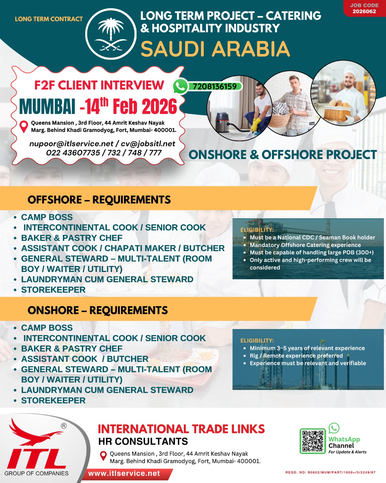 Urgent Hiring for Saudi Arabia