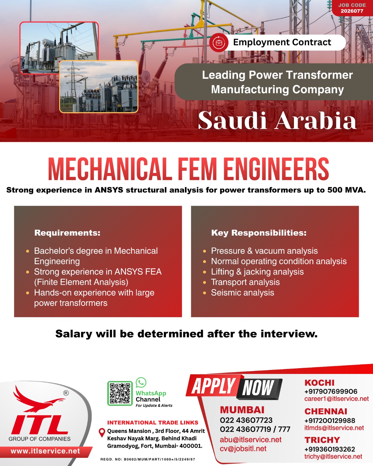Urgent Hiring for Saudi Arabia