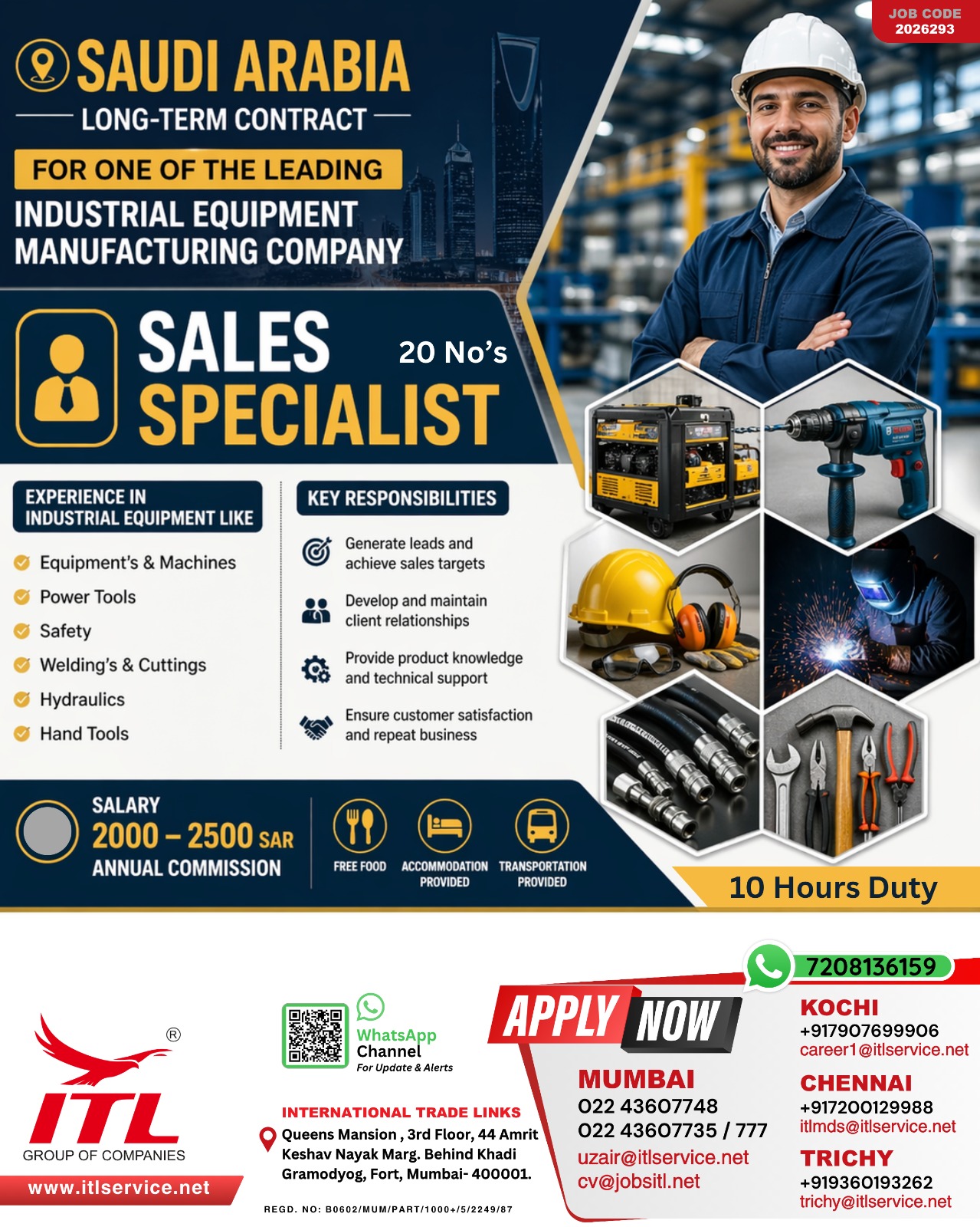 Urgent Hiring for Saudi Arabia