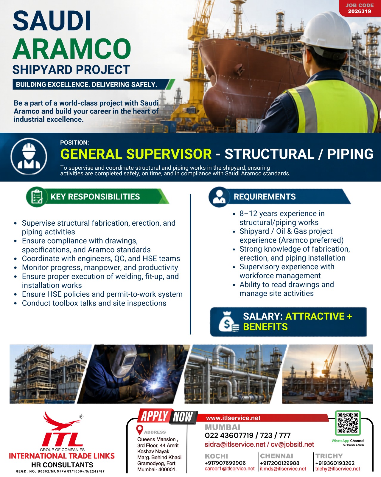Urgent Hiring for Saudi Arabia