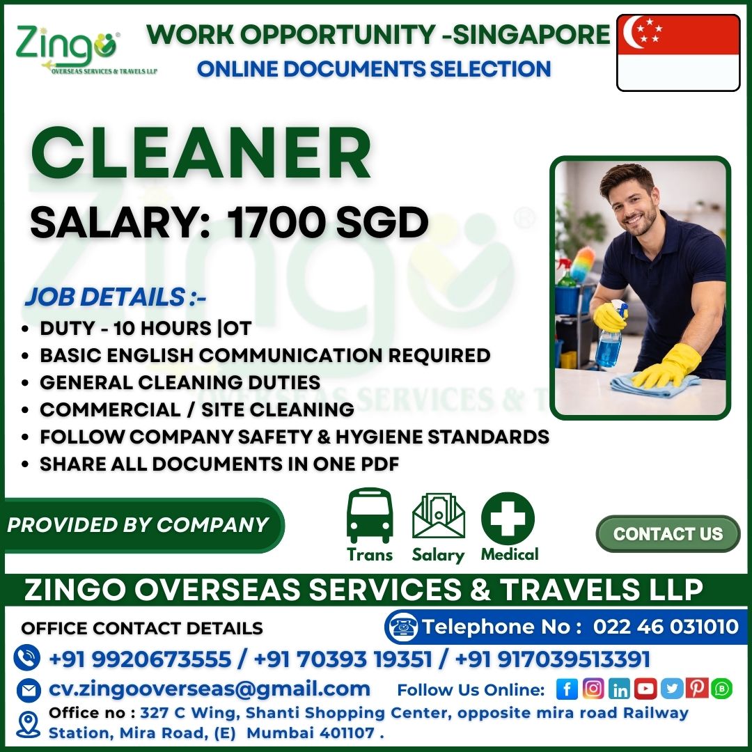 Urgent Hiring for Singapore