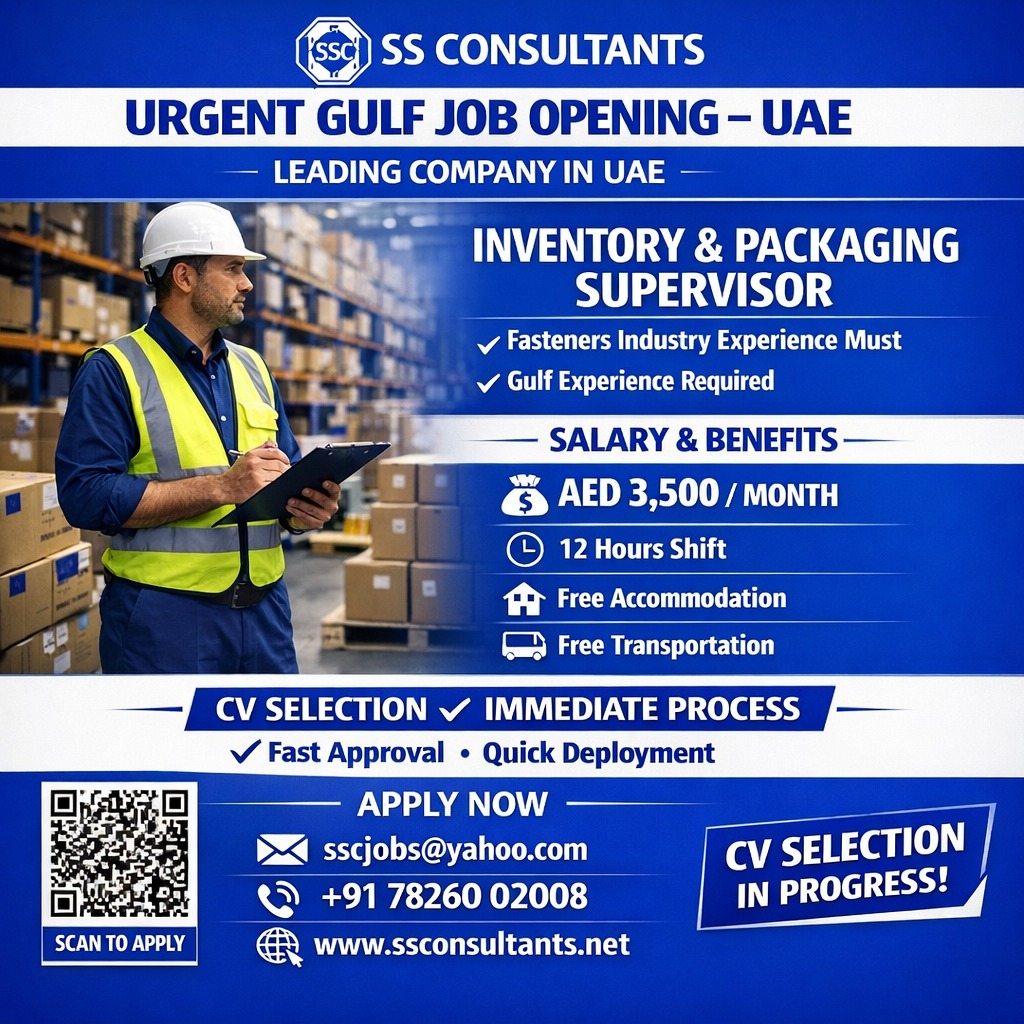 Urgent Hiring for UAE