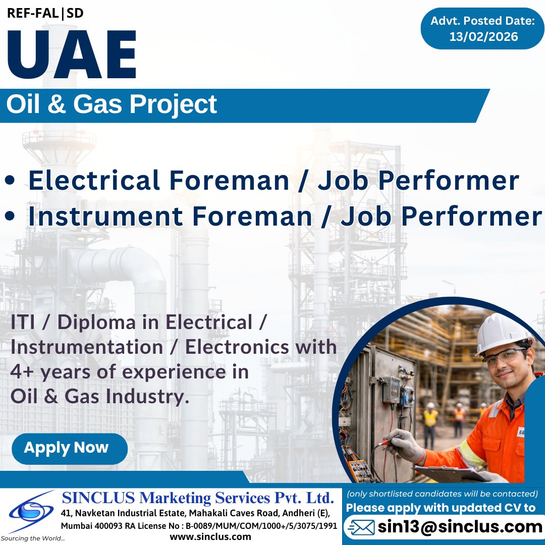 Urgent Hiring for UAE