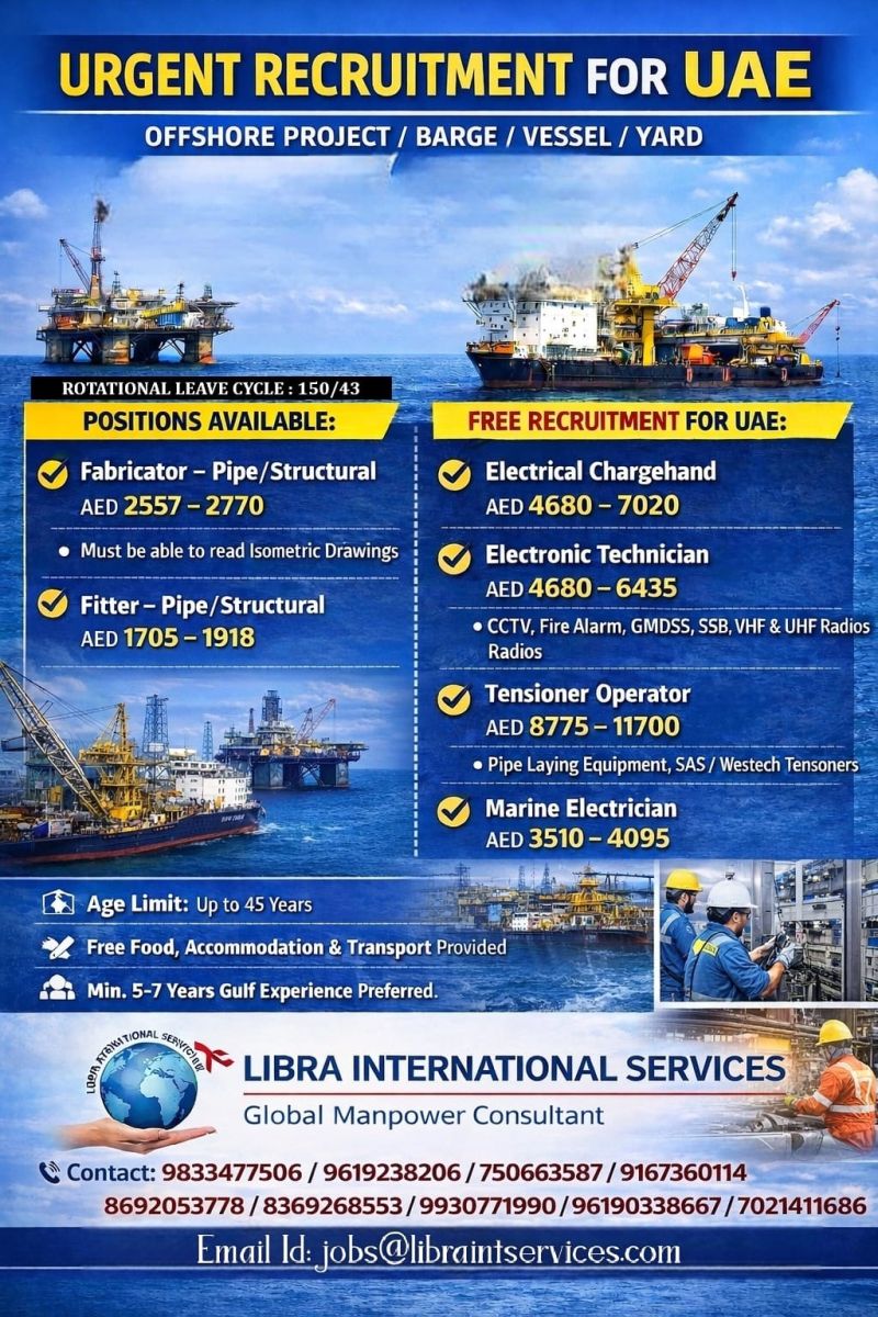 Urgent Hiring for UAE