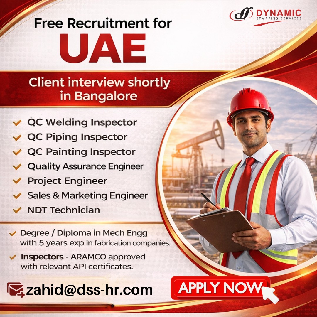 Urgent Hiring for UAE