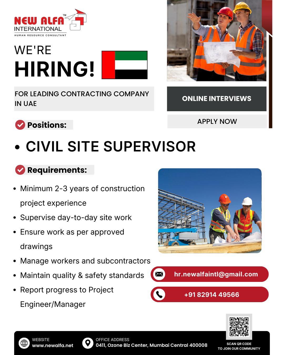 Urgent Hiring for UAE