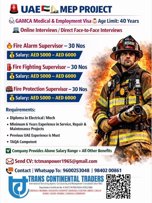 Urgent Hiring for UAE