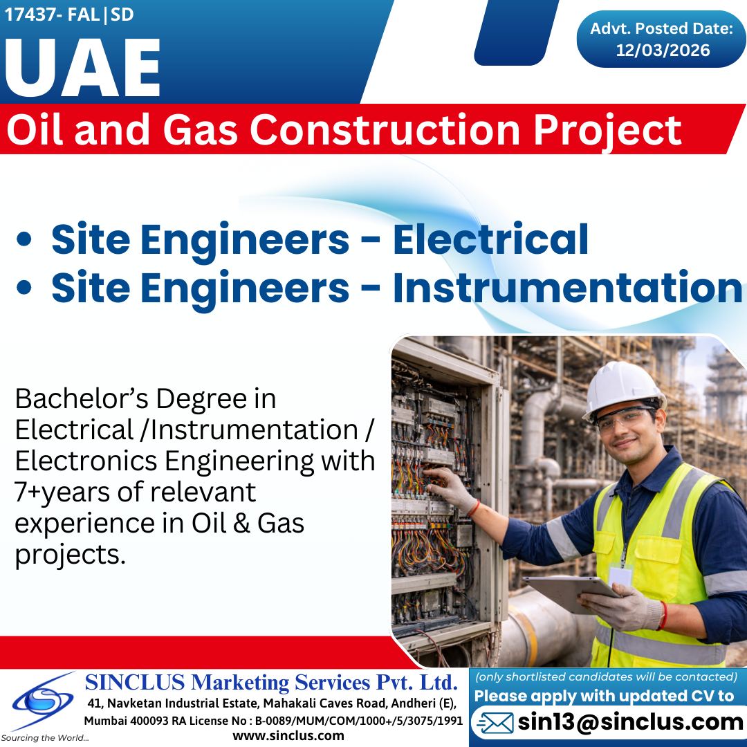 Urgent Hiring for UAE