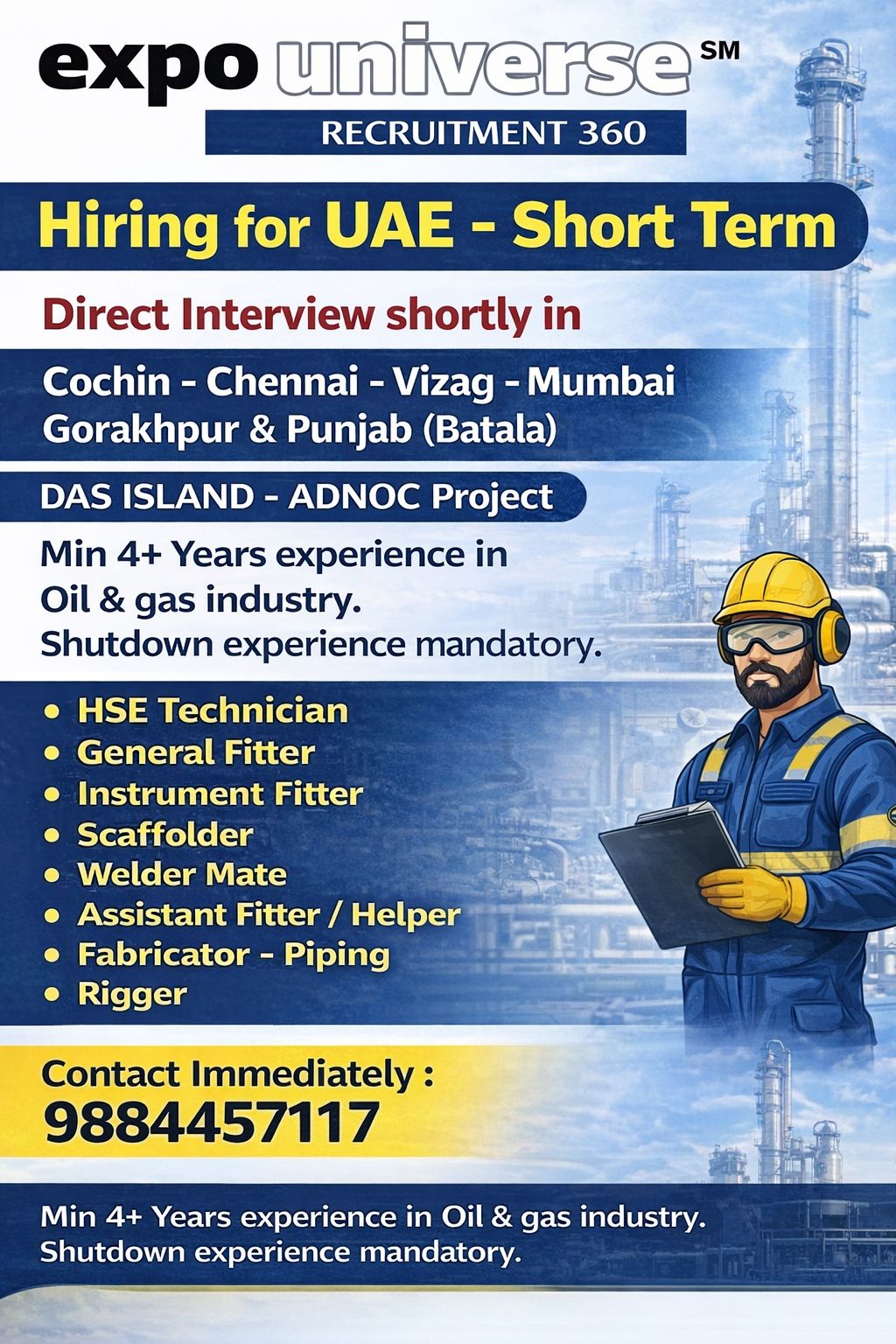 Urgent Hiring for UAE