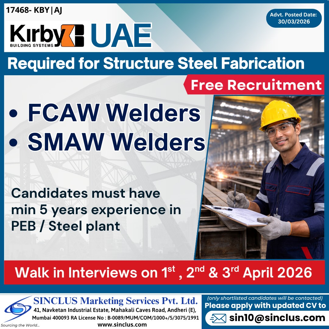 Urgent Hiring for UAE