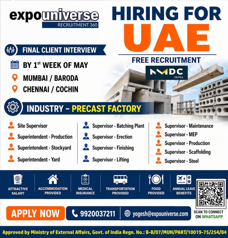 Urgent Hiring for UAE