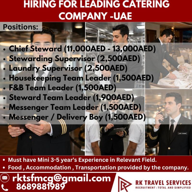 Urgent Hiring for UAE