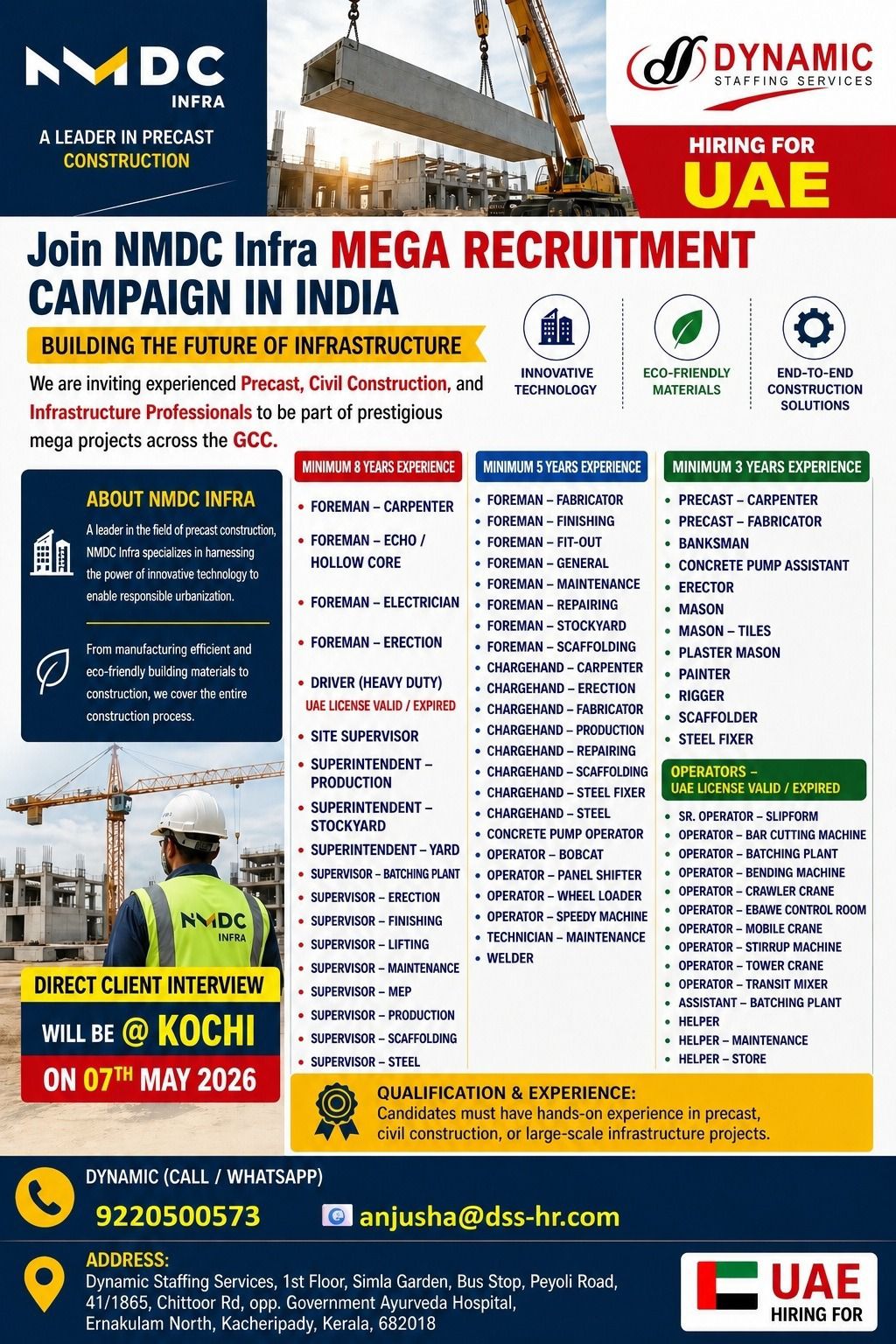 Urgent Hiring for UAE