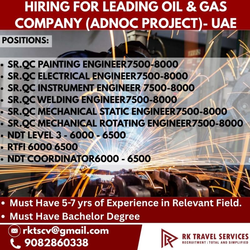 Urgent Hiring for UAE