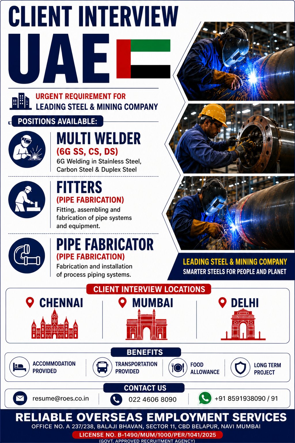 Urgent Hiring for UAE