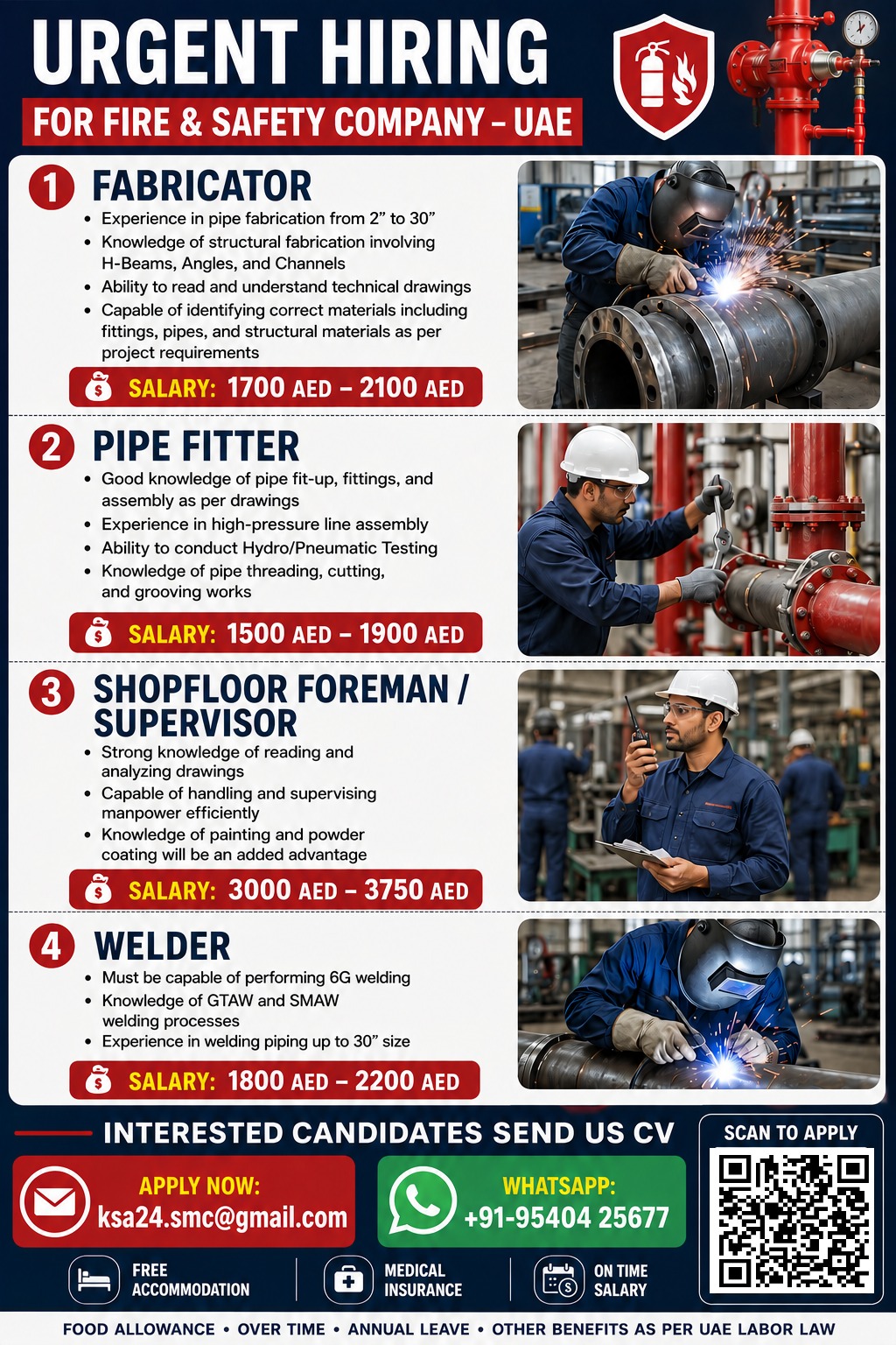 Urgent Hiring for UAE