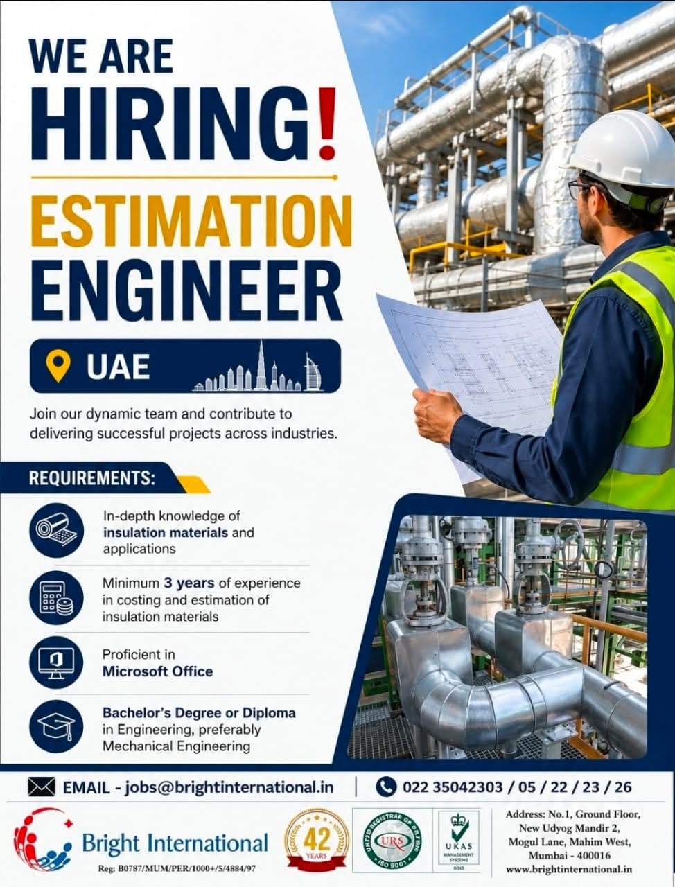 Urgent Hiring for UAE
