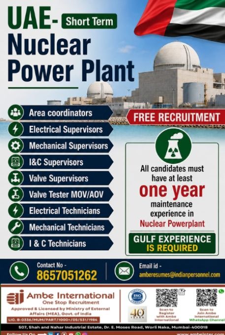 Urgent Hiring for UAE