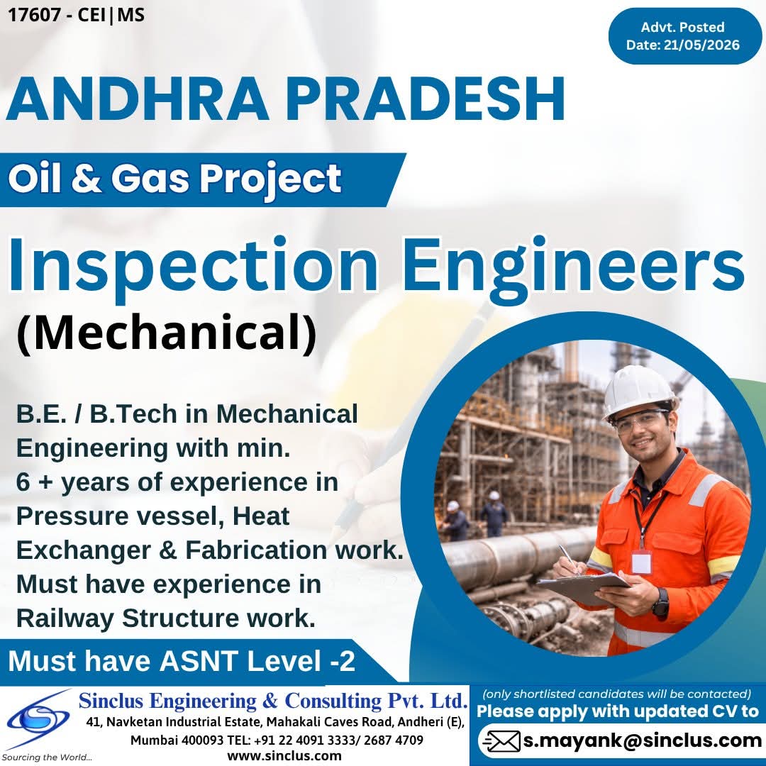 Urgent Hiring in Andhra Pradesh