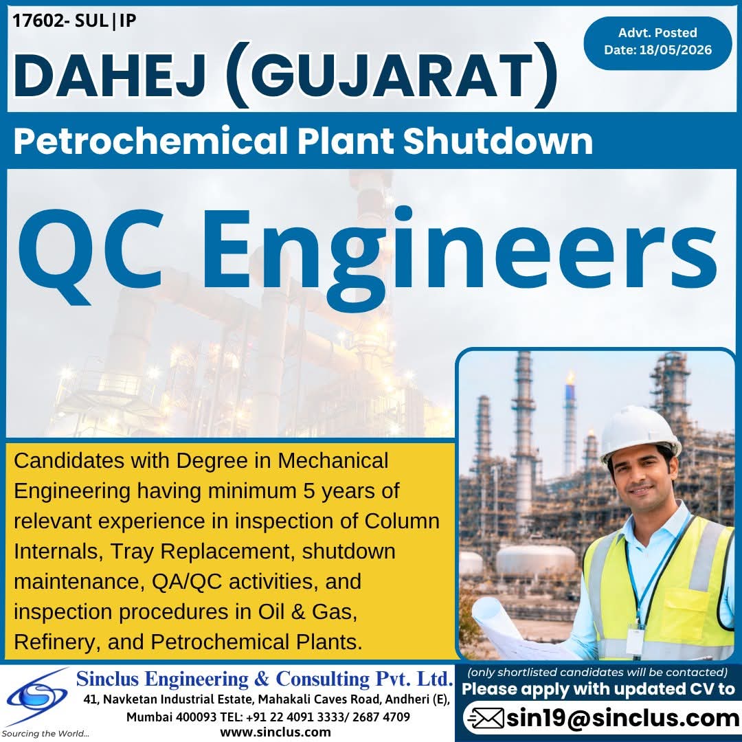 Urgent Hiring in Gujarat