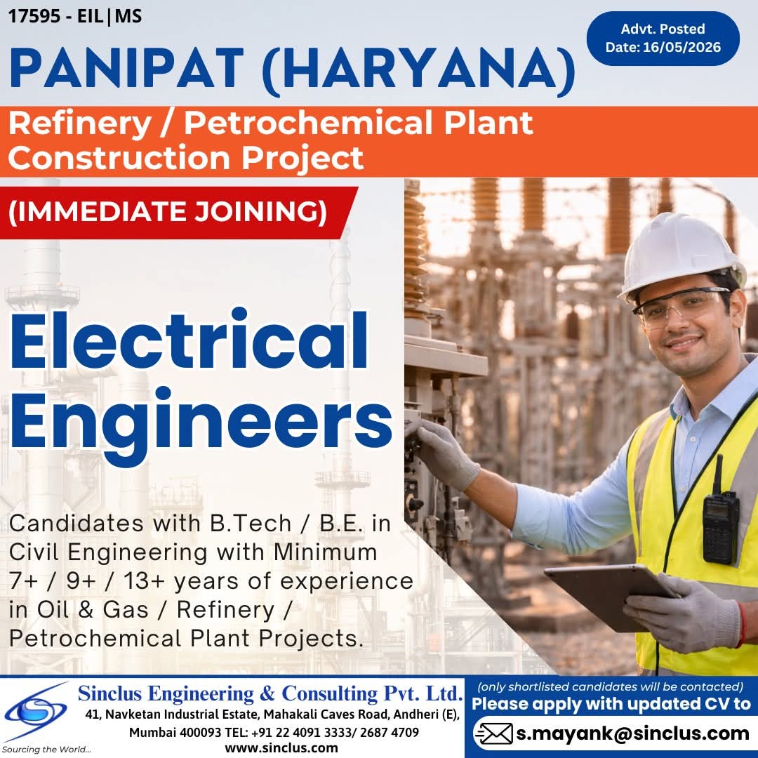 Urgent Hiring Panipat, Haryana