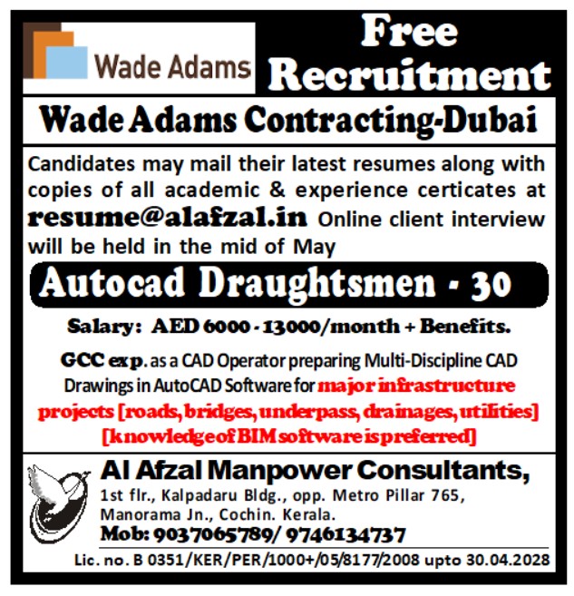 Urgent Requirement For Dubai