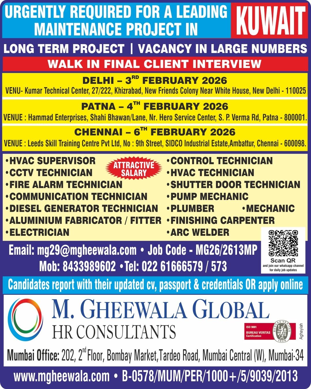 Urgent Requirement For Kuwait