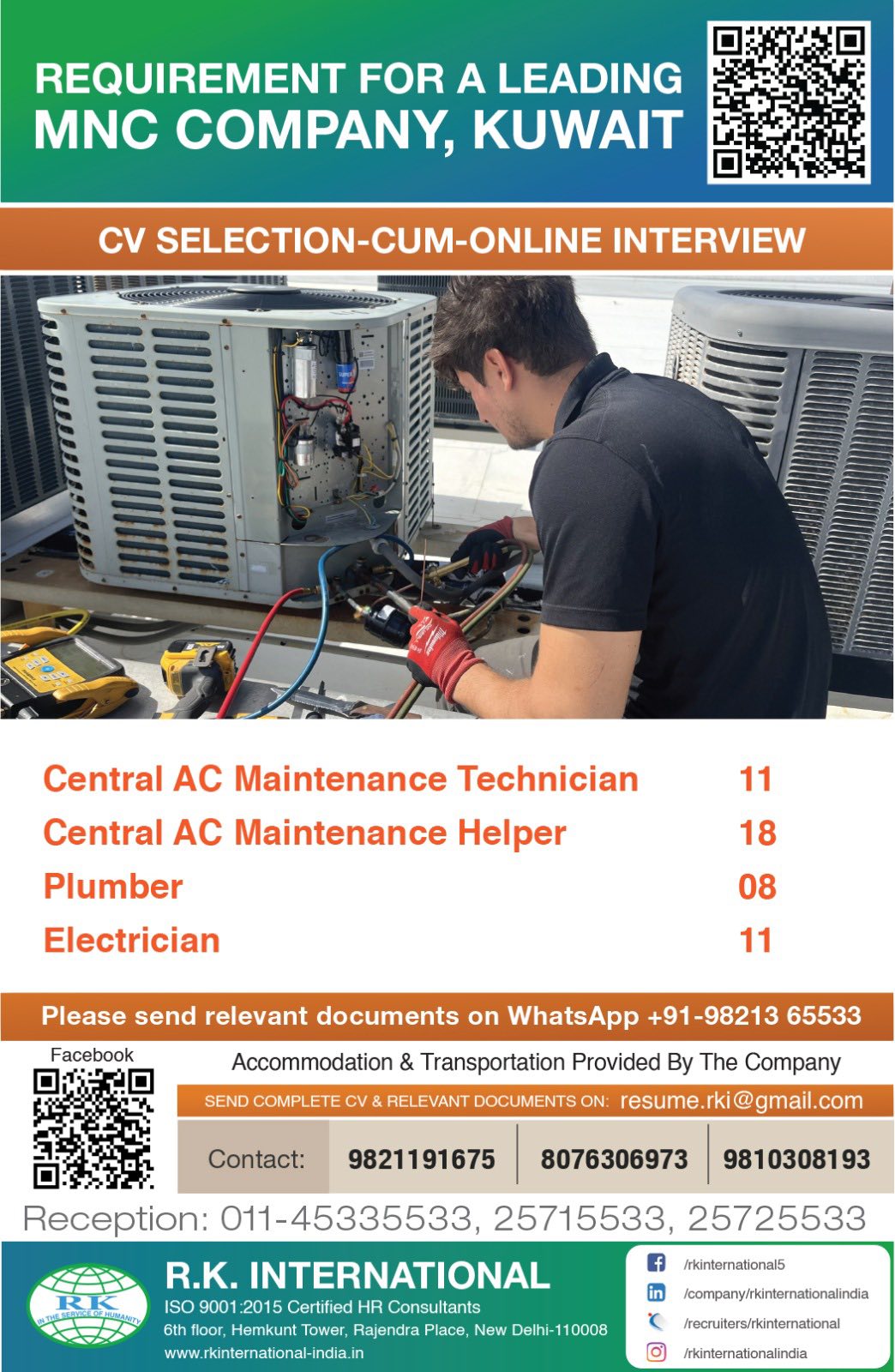 Urgent Requirement For Kuwait