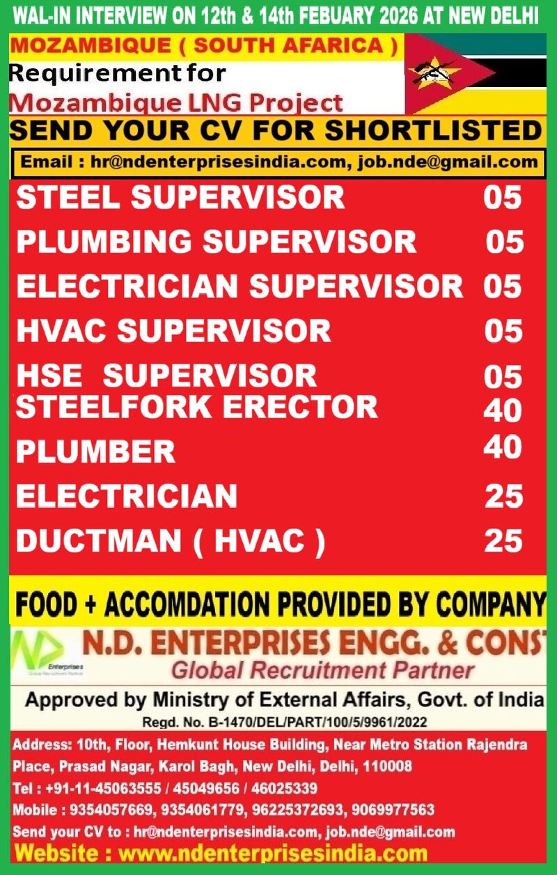 Urgent Requirement for Mozambique