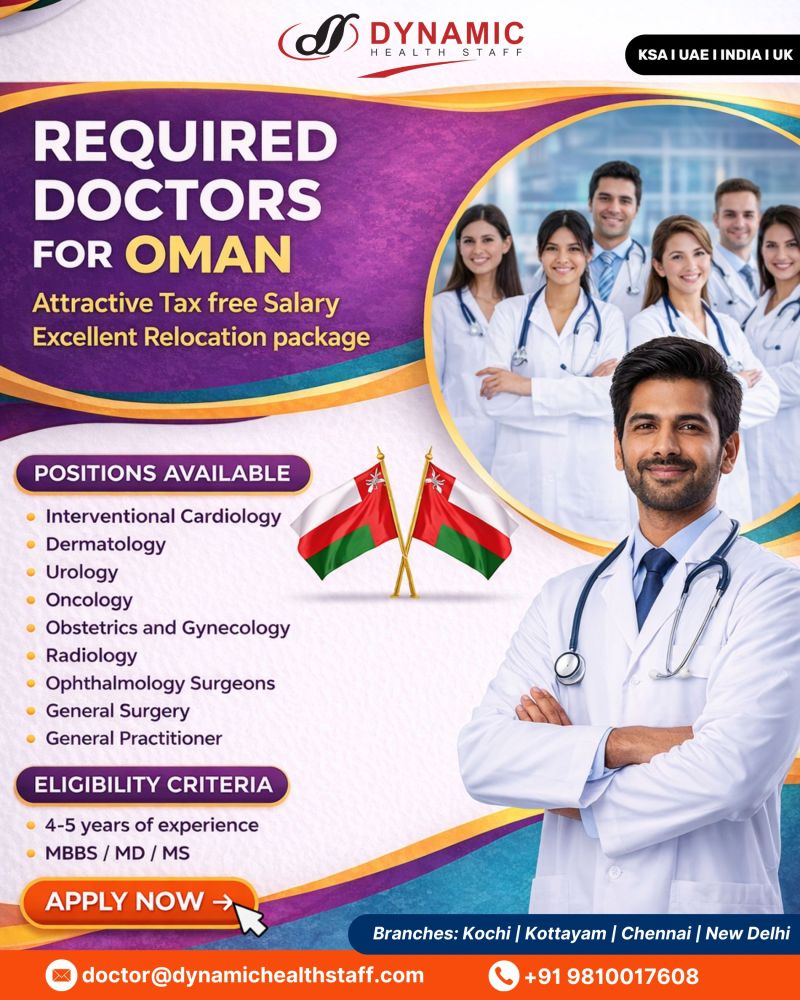 Urgent Requirement For Oman